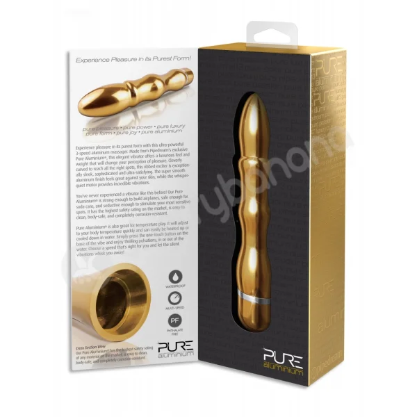 Pure Aluminium Gold Large Vibrator