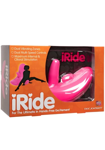 Doc Johnson iRide Clit Stimulating Vibrator Pink