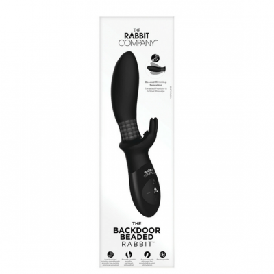 The Beaded Backdoor Rabbit Silicone Rechargeable Dual Vibrator