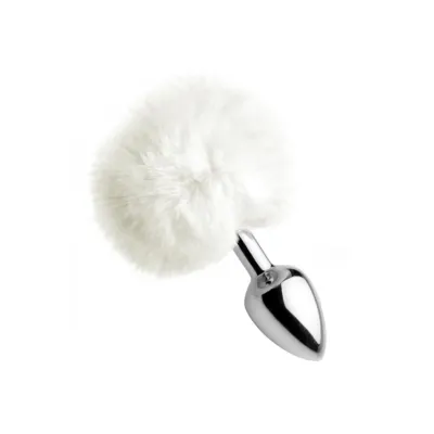 Tailz White Fluffy Bunny Tail Anal Plug