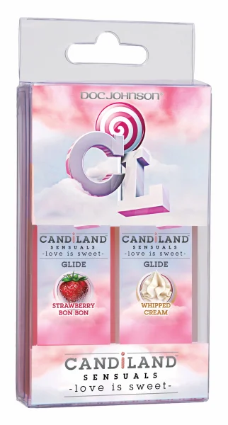 CandiLand 2pk Glides 1oz Strawberry & Whipped Cream