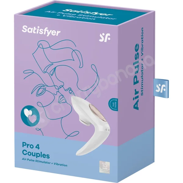 Satisfyer Pro 4 White Couples Vibrator & Clitoral Stimulator