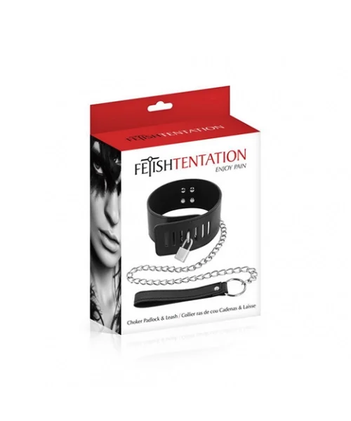Fetish Tentation Padlocked Choker