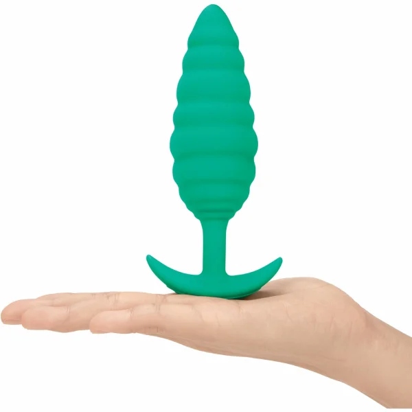 B-vibe Twist Texture Plug Green