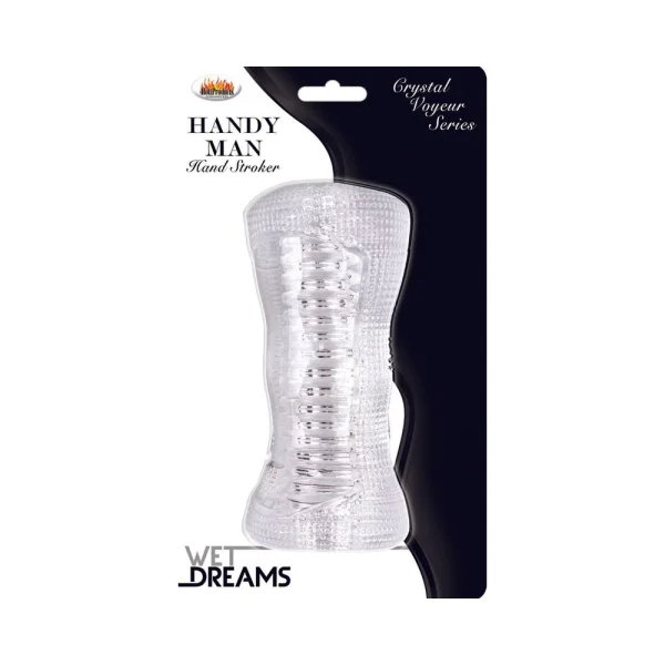 Wet Dreams Handy Man Stroker Clear — image 5 of 5