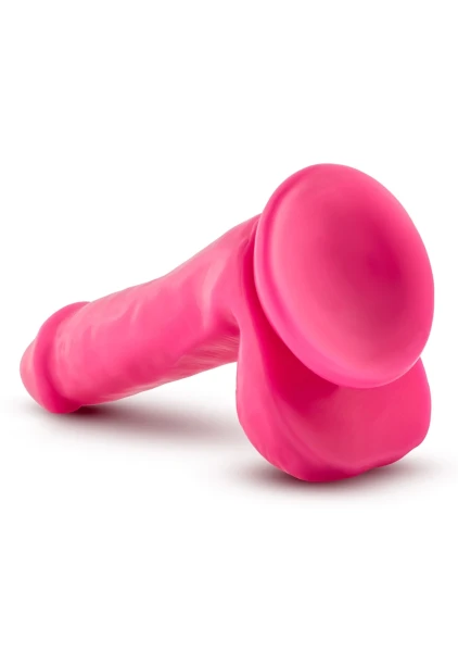 Neo - 6 Inch Dual Density Cock With Balls - Neon Green