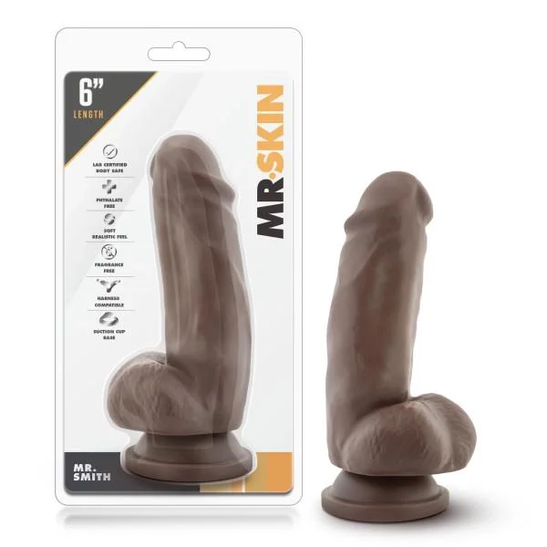 Mr Skin Mr Smith 6 inches Dildo Suction Cup Brown — image 6 of 6