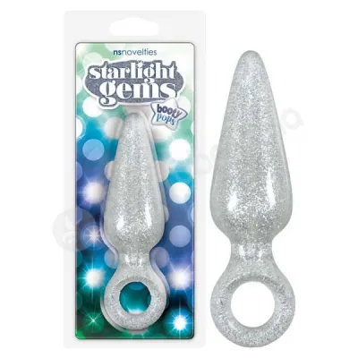 Starlight Gems Booty Pops Clear Large Butt Plug