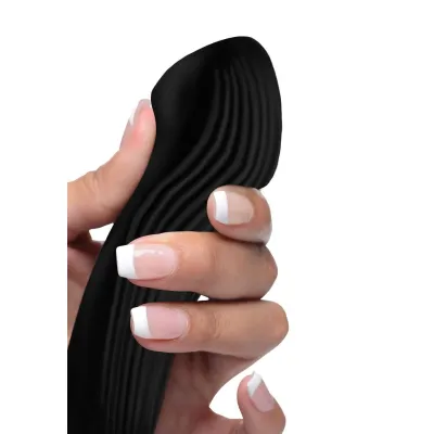 7x Bendable Silicone Vibrator Black