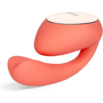 LELO IDA Wave Dual Vibrator Coral Red for Women with 2 Powerful Motors and 10 Vibrations Settings