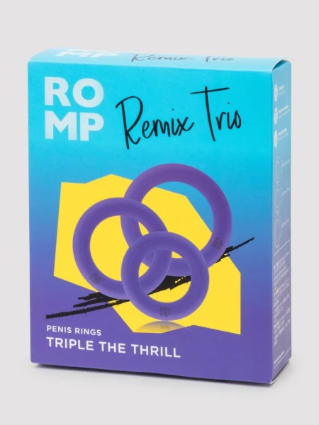 ROMP Remix Trio Silicone Cock Ring Set (3 Piece)