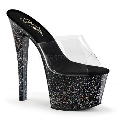 7 inches Heel 2 3 4 inches PF Slide w Mini Glitters