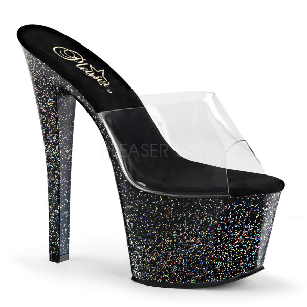 7 inches Heel, 2 3/4 inches PF Slide w/Mini Glitters