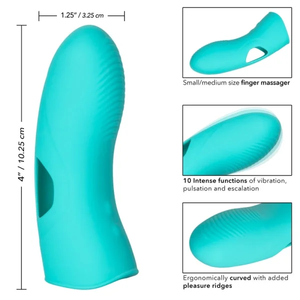 Mini Marvels Marvelous Tickler Silicone Rechargeable Finger Vibrator By CalExotics