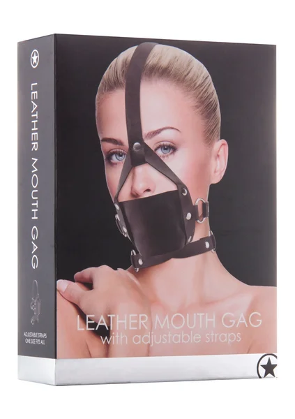 Leather Mouth Gag - Black — image 5 of 5