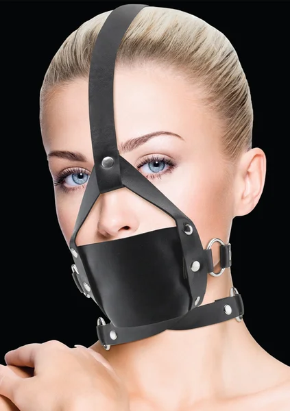 Leather Mouth Gag - Black — image 4 of 5