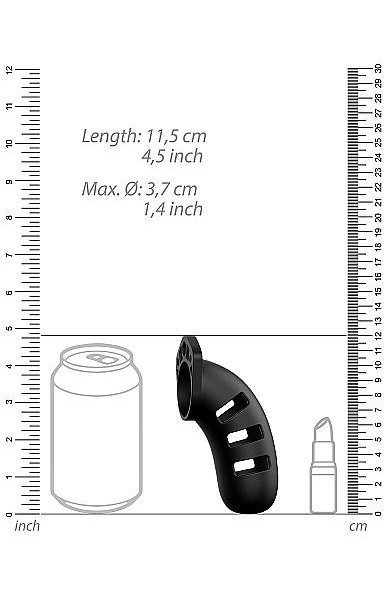 Mancage Model 21 - 4.5 Inches Chastity Silicone Cock Cage