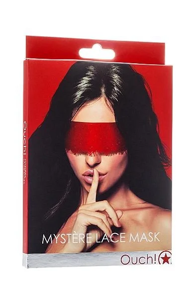 Mystere Lace Mask (Red)