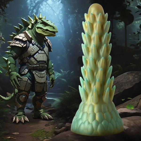 Creature Cocks - Stegosaurus Spiky Reptile Silicone Dildo