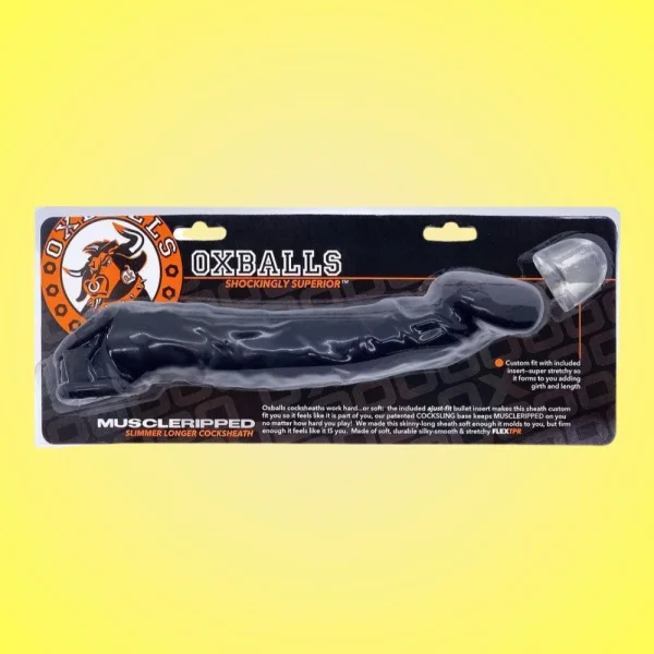 Oxballs Muscle Ripped Cocksheath Penis Extender - Black — image 11 of 14