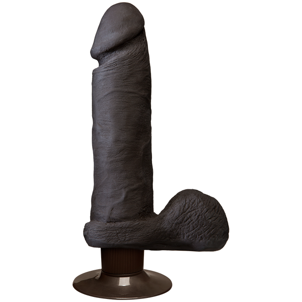 The Realistic Cock ULTRASKYN Vibrating 8 Chocolate