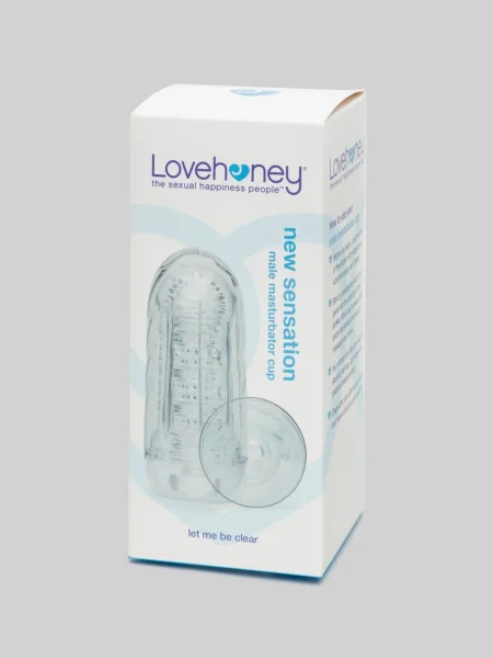 Lovehoney New Sensation Clear Textured Male Masturbator