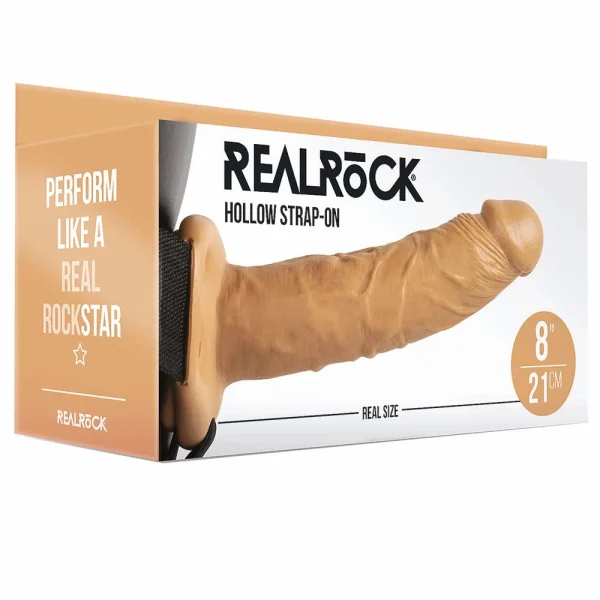 Real Rock Hollow 8 Inch Strap-On