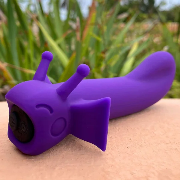 Sunshine Shimmer Silicone Rechargeable G-Spot Vibrator By Cute Little Fuckers - Moonlight Purple