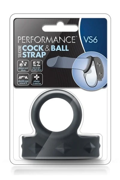 Blush Performance Black VS6 Silicone Cock & Ball Strap — image 7 of 7