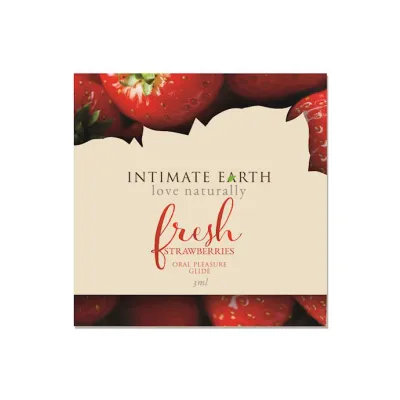 Intimate Earth Oral Pleasure Glide Fresh Foil 3 Ml Strawberry Strawberry 3ml