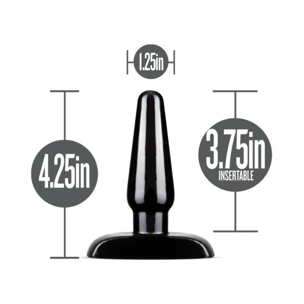 Anal Adventures - Basic Anal Plug - Small - Black