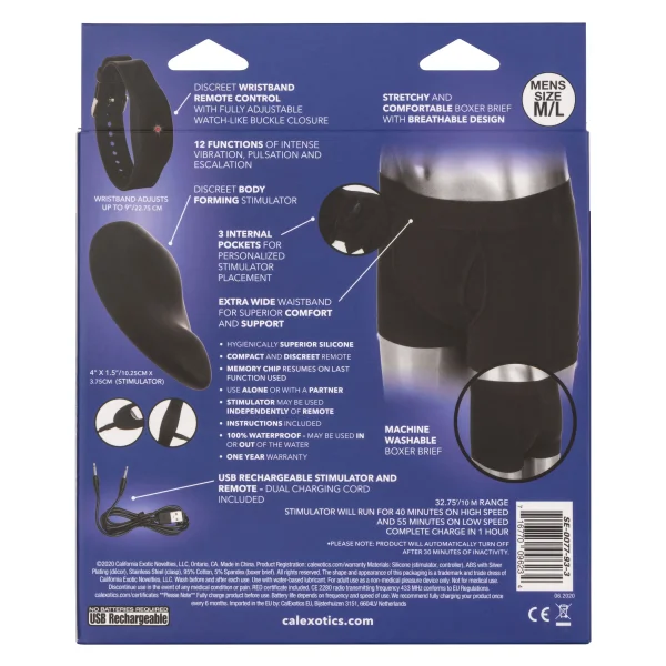 Remote Control Boxer Brief Set M/l