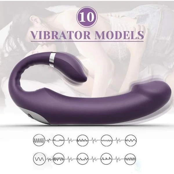 Double-Ended Dildo Vibrator C Shape Dildo — image 13 of 16