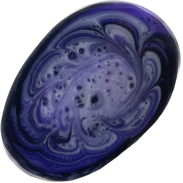 The Bent Knot Alien Monster 6.75" Silicone Dildo By Uberrime - Nebula Violet