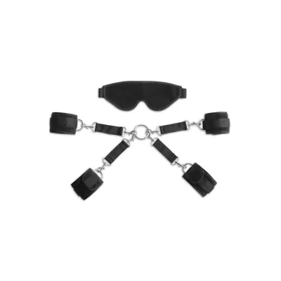 Bond Deluxe Cuff And Blindfold Kit Black