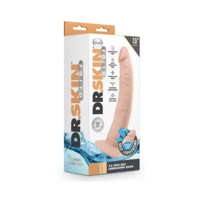 Dr Skin Glide 7 5 Self lubricating Dildo Vanilla