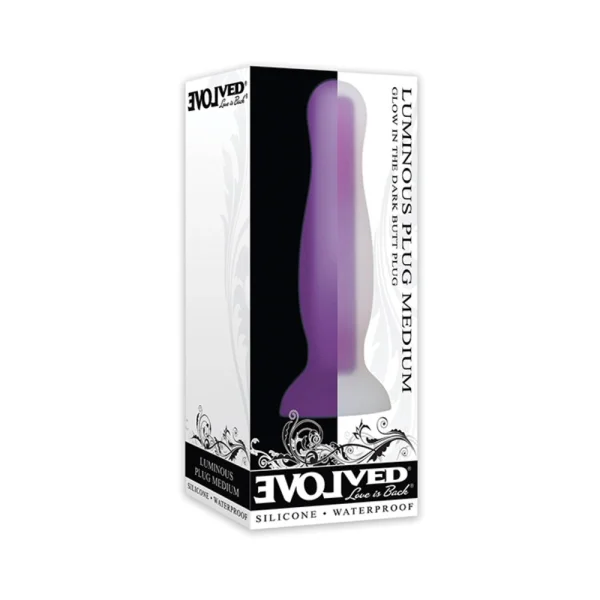 Evolved Luminous Silicone Plug Medium Purple — image 9 of 9