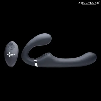 Mighty Rider Remote Control Vibrating Strapless Strap On Vibrator