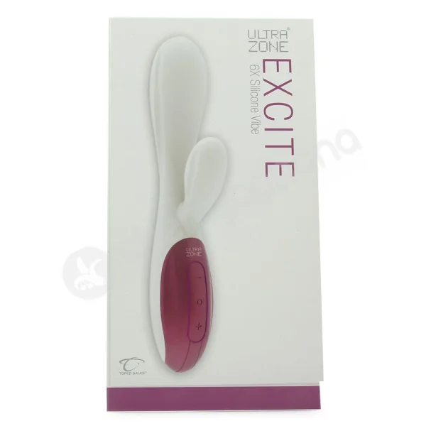 Ultrazone Excite White Rechargeable Vibrator