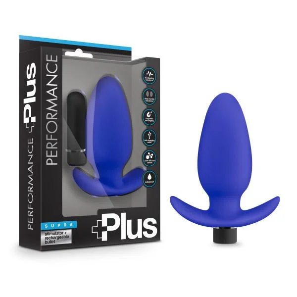 Performance Plus Turbo Indigo Blue Butt Plug — image 7 of 8