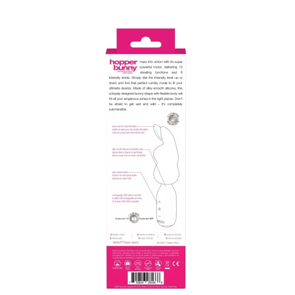 Hopper Bunny Rechargeable Mini Wand - Pretty in Pink