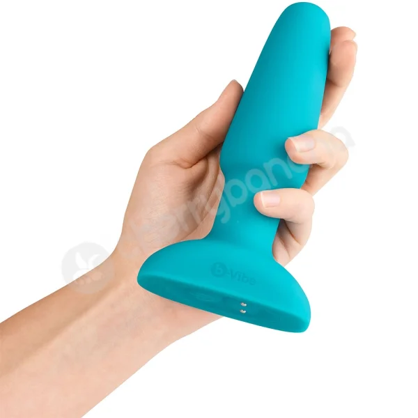 B-Vibe Blue Beaded Rimming Vibrating Butt Plug