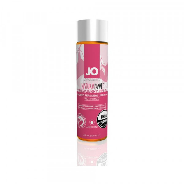 Jo Usda Organic - Strawberry - Lubricant (water-based) 4 Fl Oz / 120 Ml