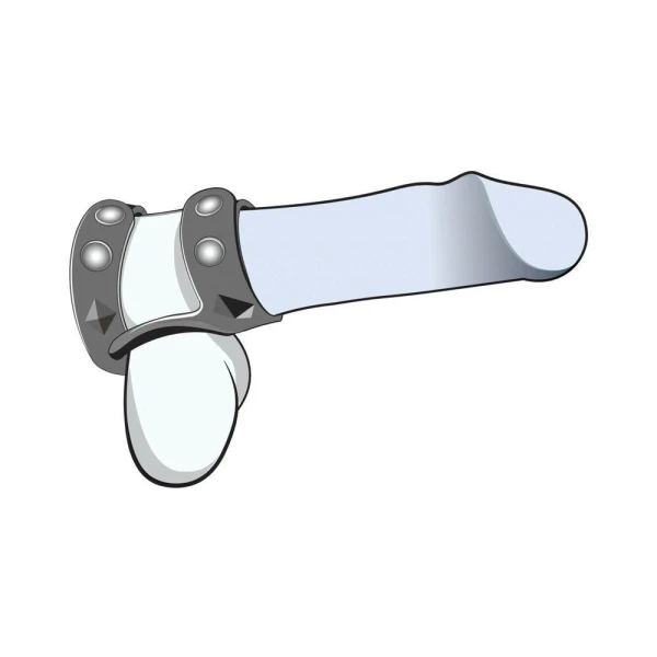 Performance - Vs8 - Silicone Double Cock & Ball Strap - Black