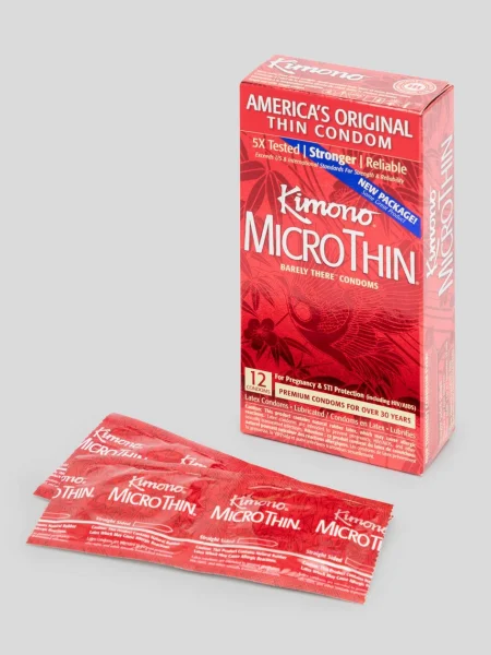 Kimono MicroThin Barely There Latex Condoms (12 Count)