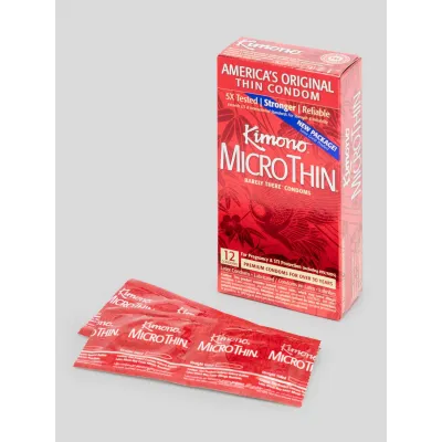 Kimono MicroThin Barely There Latex Condoms 12 Count