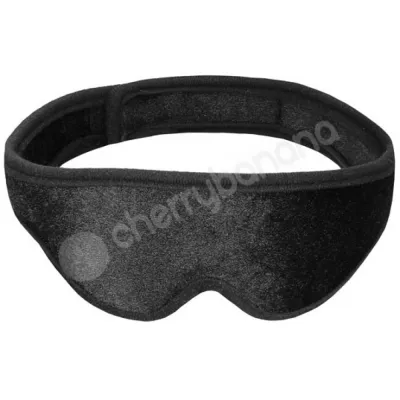 Ouch Velvet Velcro Adjustable Black Eye Mask