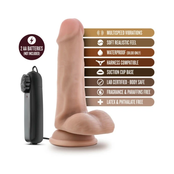 Dr. Skin - Dr. Rob - 6in Vibrating Cock With Suction Cup - Vanilla — image 10 of 11