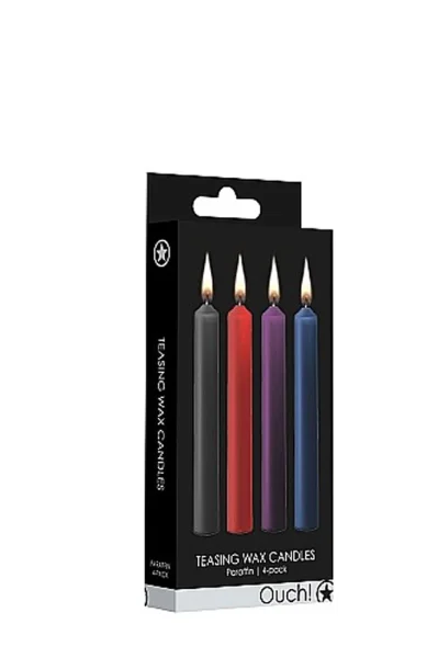Teasing Wax Candles - Mixed Colors - 4-Pack — image 2 of 2