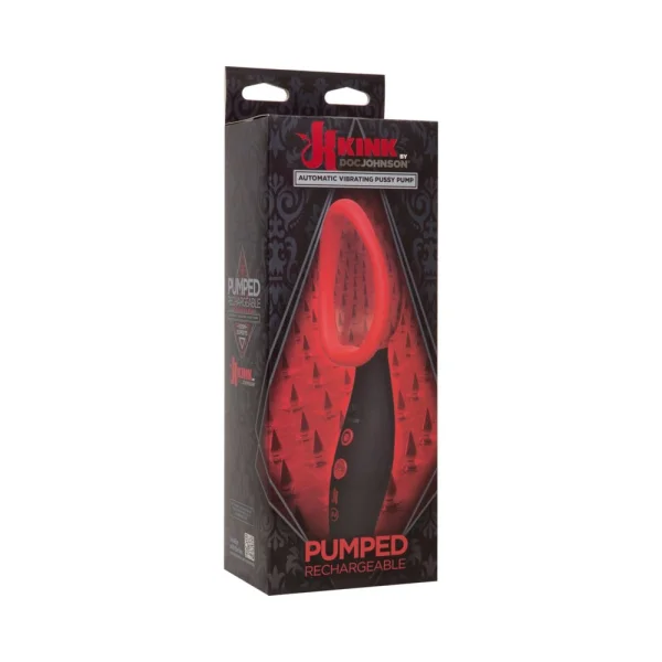 Kink Pumped Vibrating Vagina Pump Black